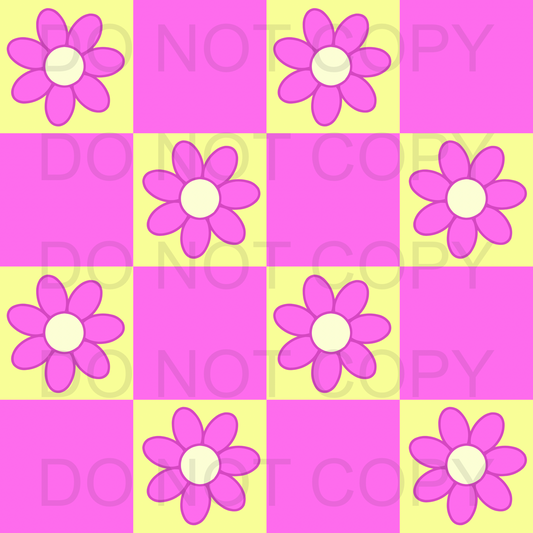 Flower checkered