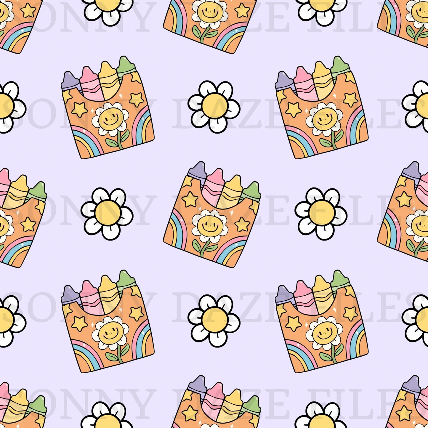 Flower crayons