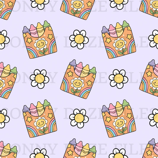 Flower crayons