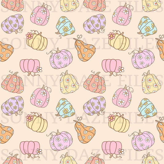 Floral pumpkins