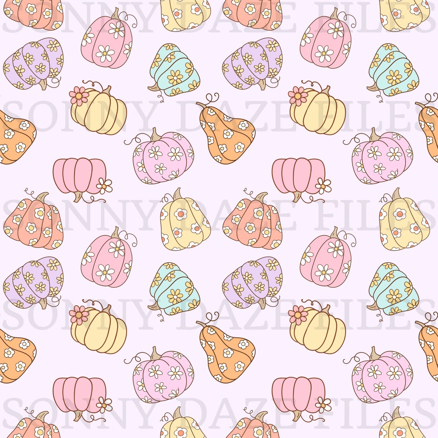 Floral pumpkins