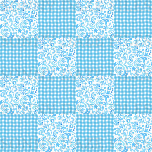 Blue Patchwork