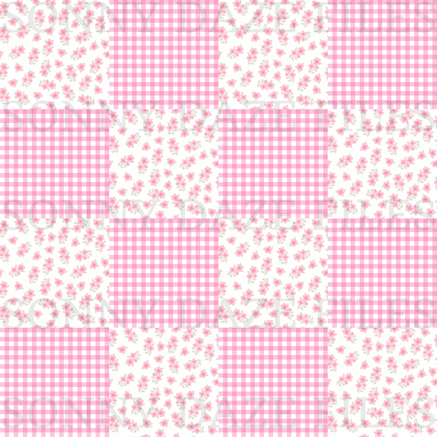 Pink floral Patchwork