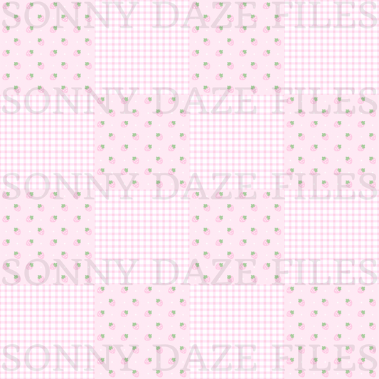 Dainty Strawberry Patchwork