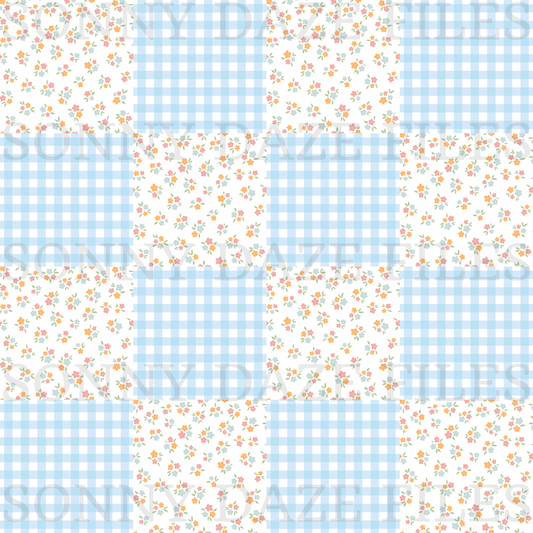 Flower gingham Patchwork