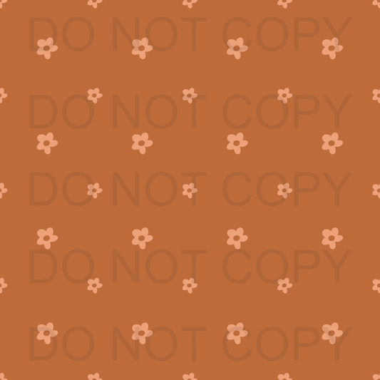 Boho flowers and checkered