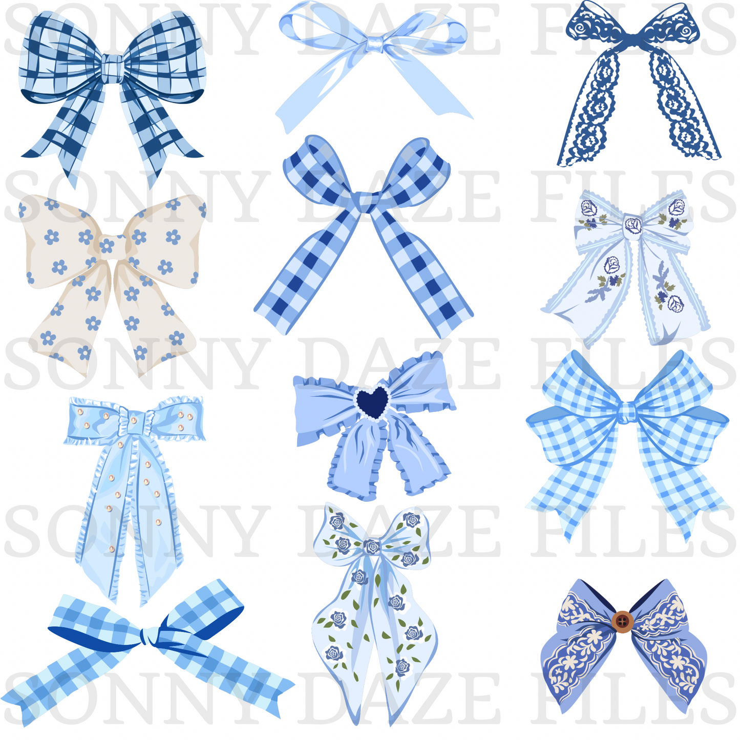 Blue bows