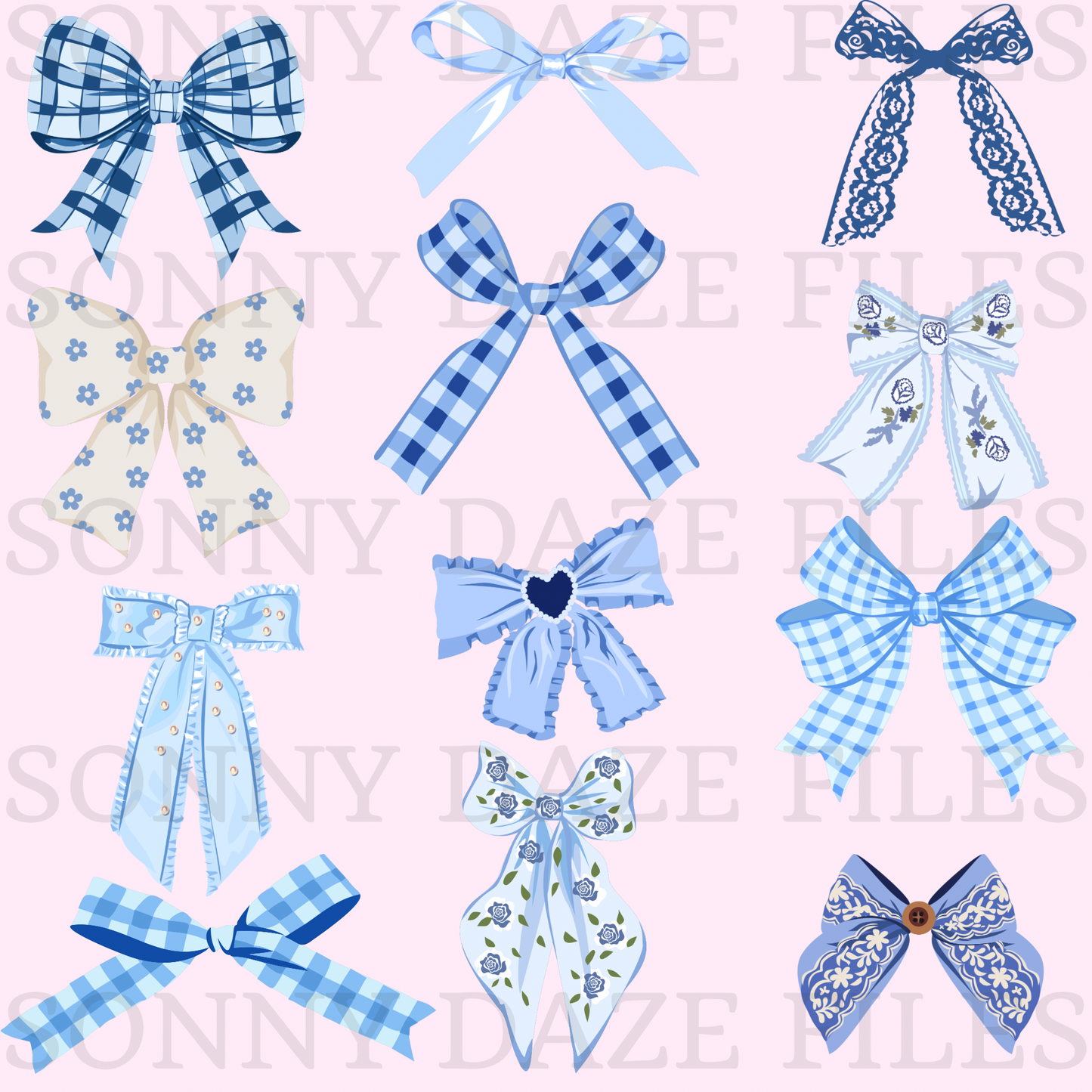 Blue bows