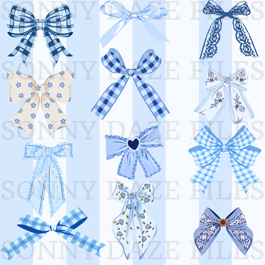 Blue bows
