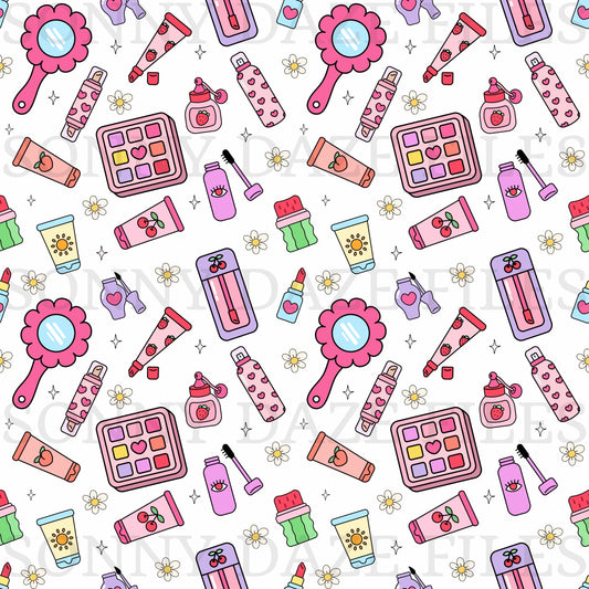 Cosmetics with flowers