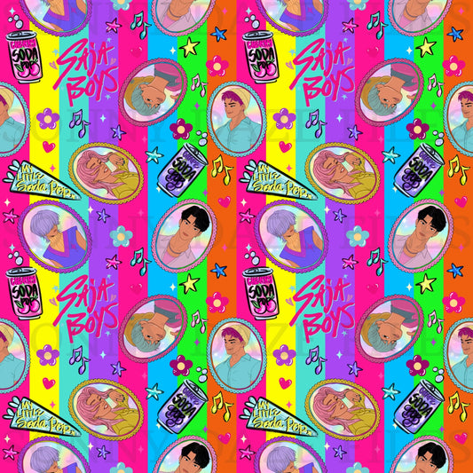 Kpop Demon boys bright stripes