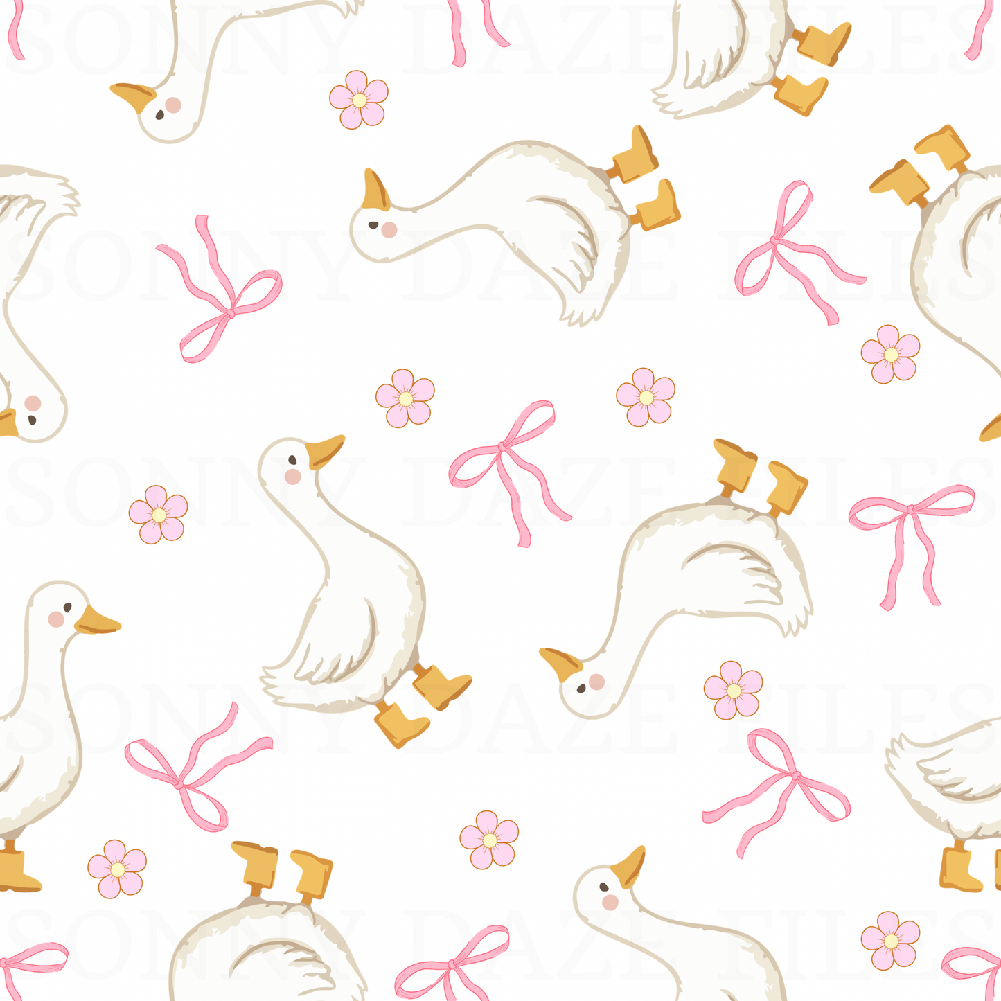 Coquette goose flowers