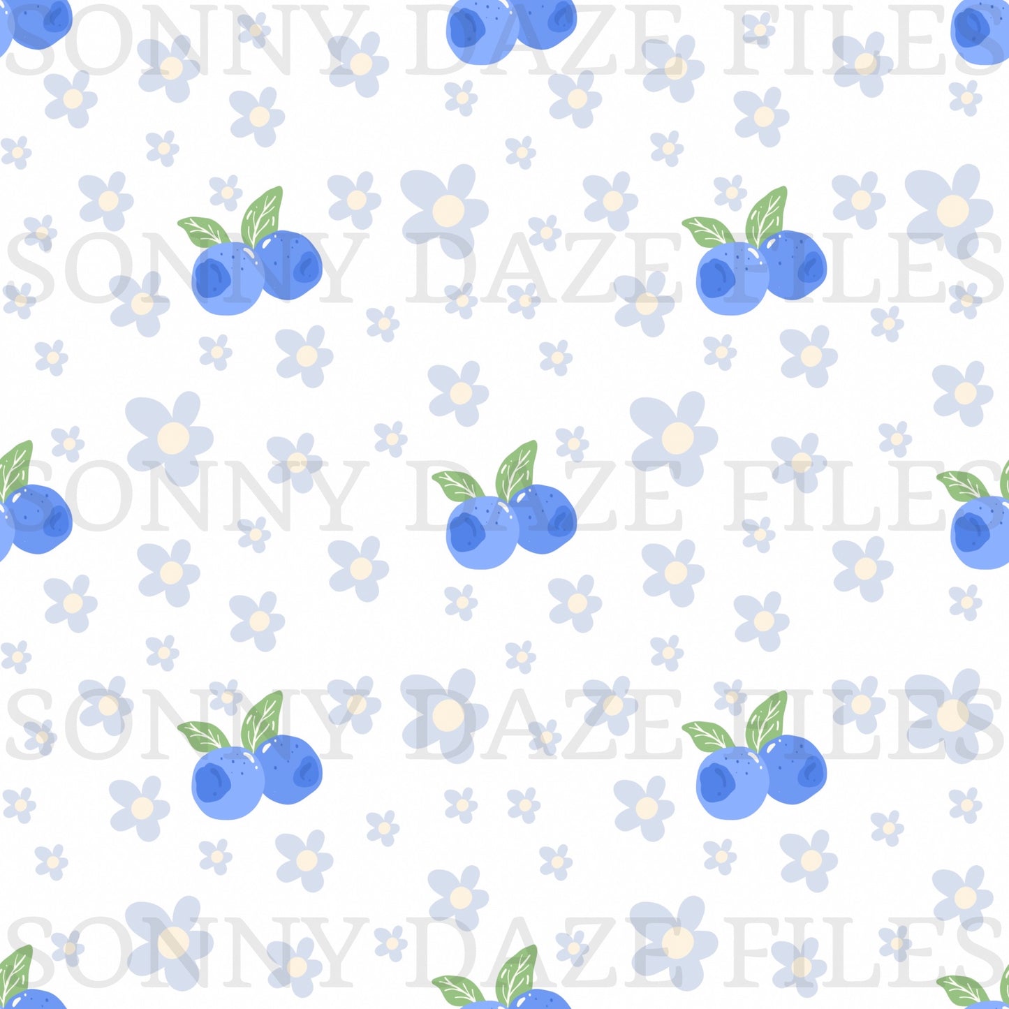 Blueberry and flowers