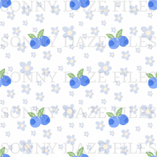 Blueberry and flowers