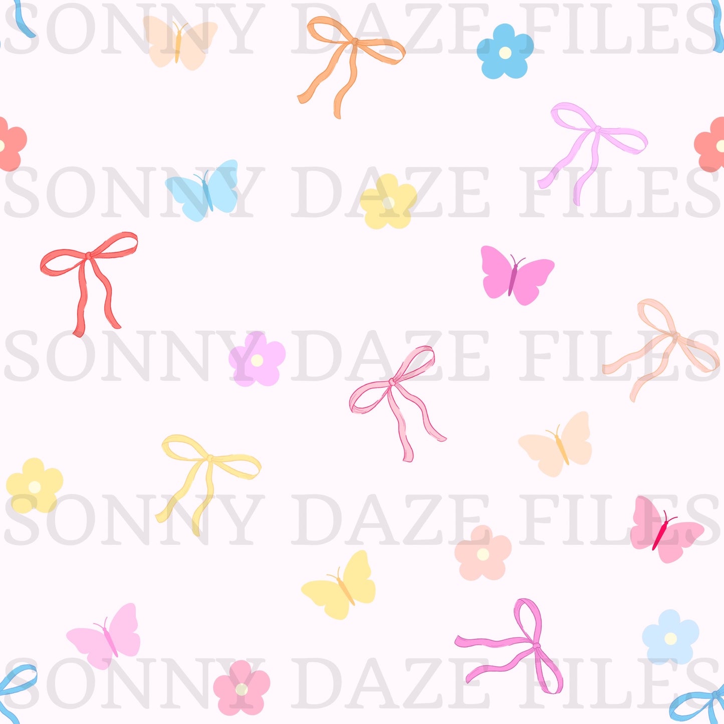 Coquette butterfly floral