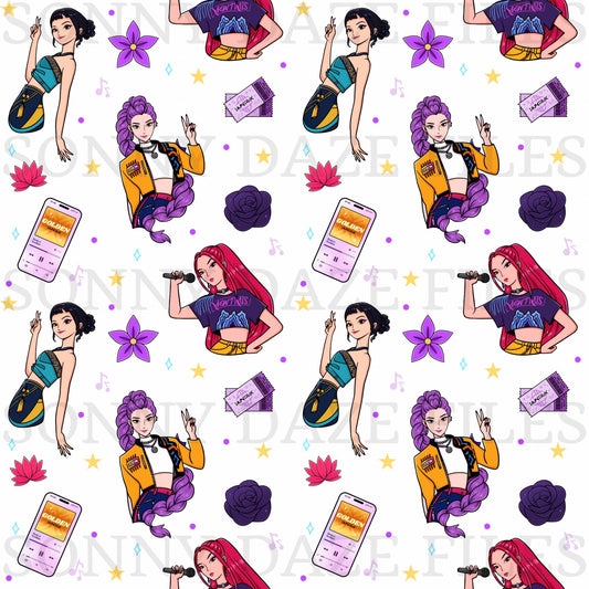 Hunter girls white background