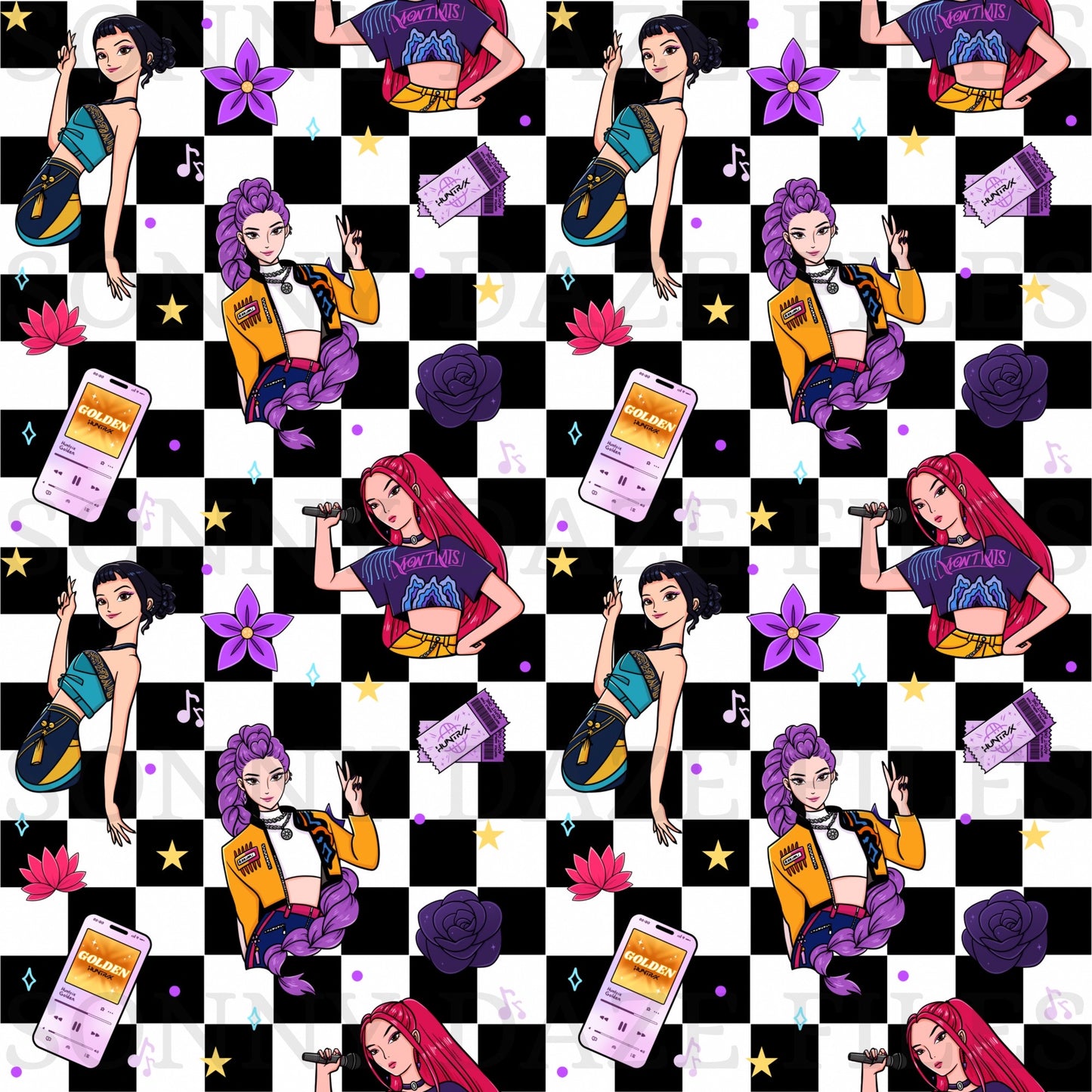 Hunter girls checkered