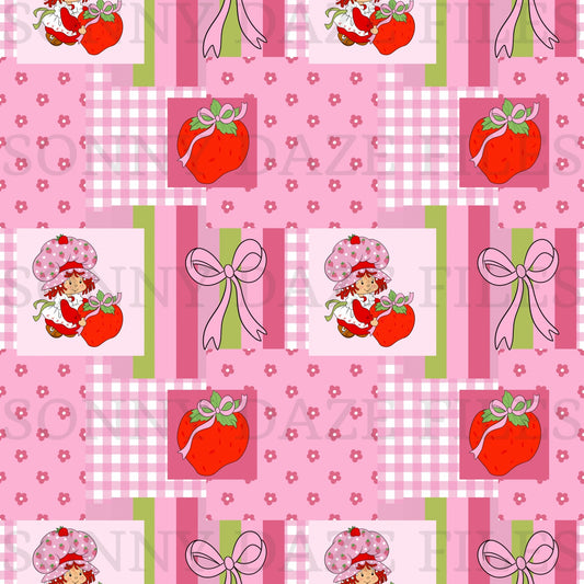 Strawberry girl patchwork