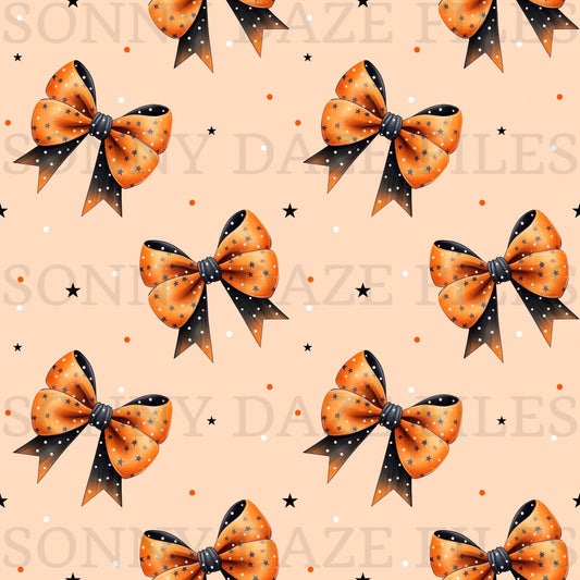 Halloween bows and stripes