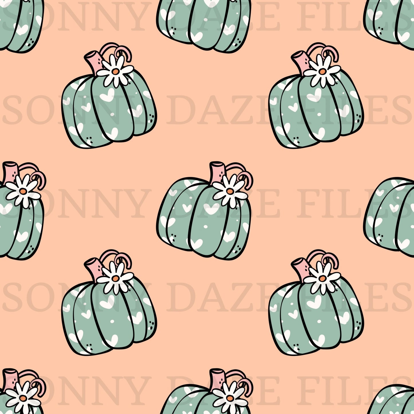 Pumpkins and stripes