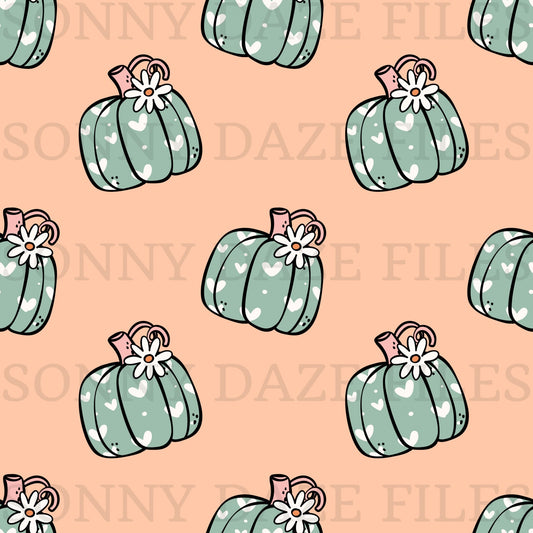 Pumpkins and stripes