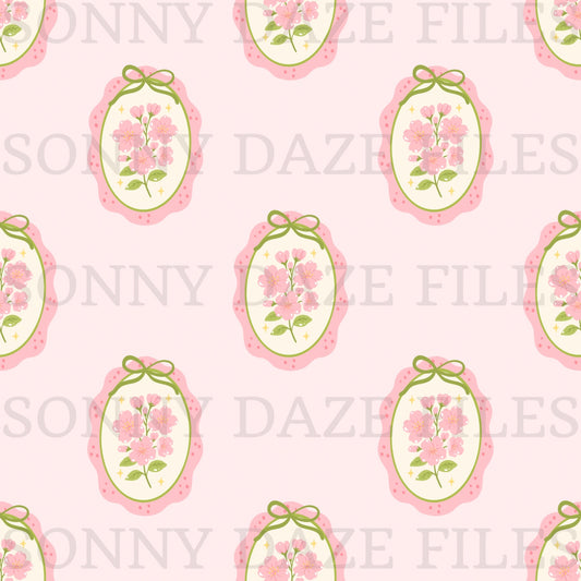 Coquette flower frames