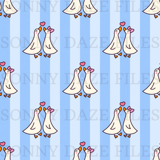 Goose love blue stripes