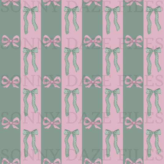 Christmas coquette stripes