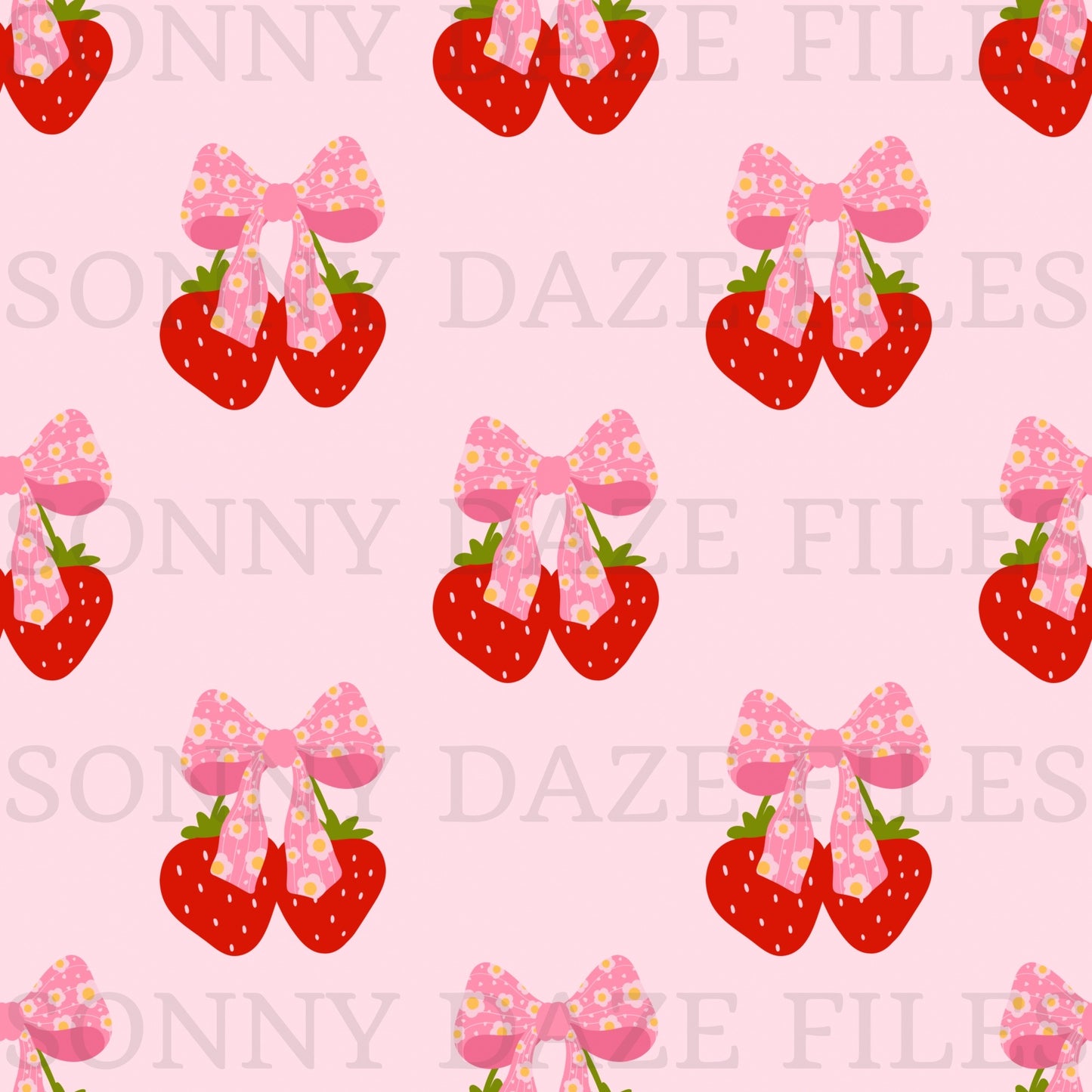 Coquette Strawberry with bows