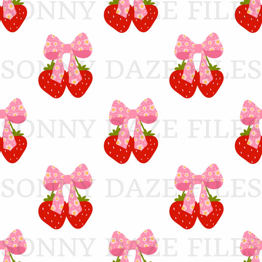 Coquette Strawberry with bows