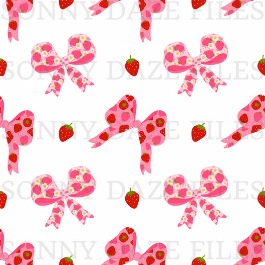 Coquette Strawberry bows