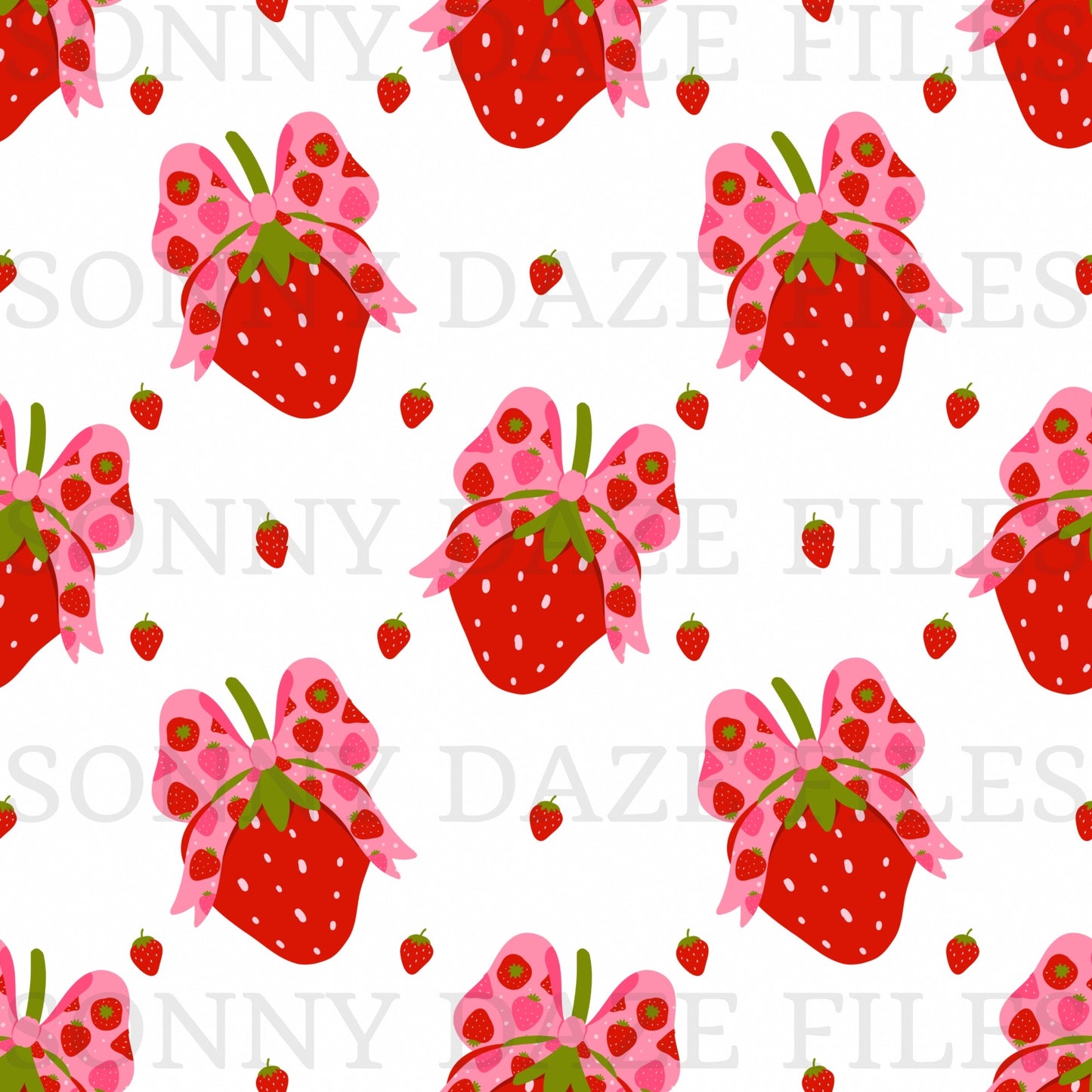 Coquette Strawberry with bows