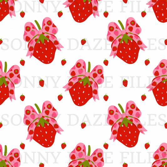 Coquette Strawberry with bows