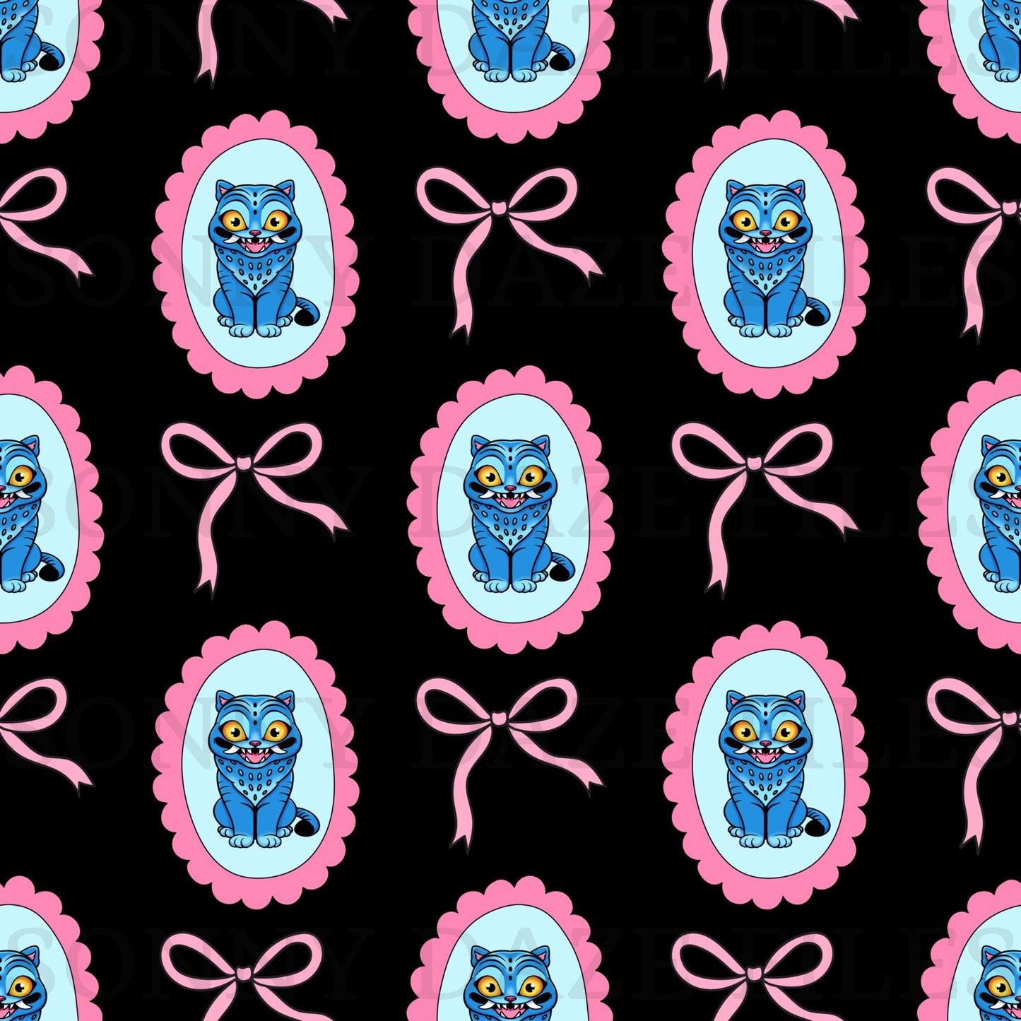 Blue demon cat