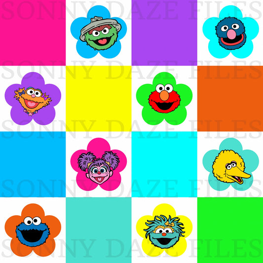 Checkered puppets