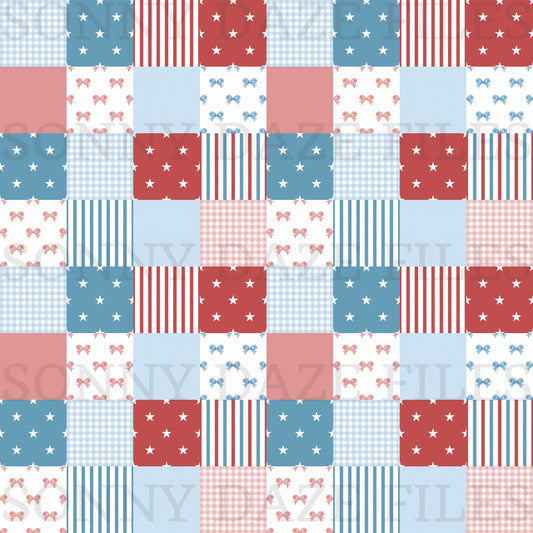 FOJ checkered patchwork