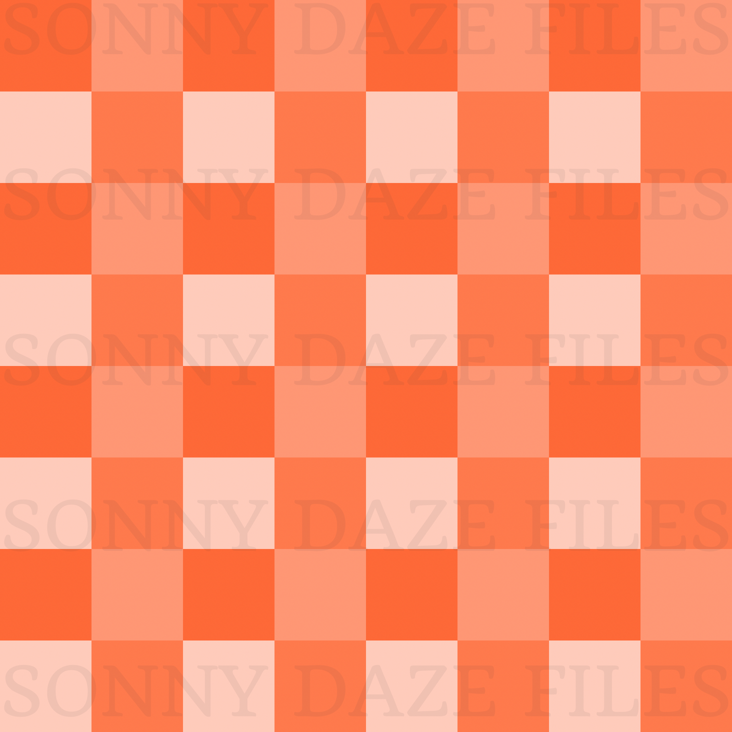Orange checkered