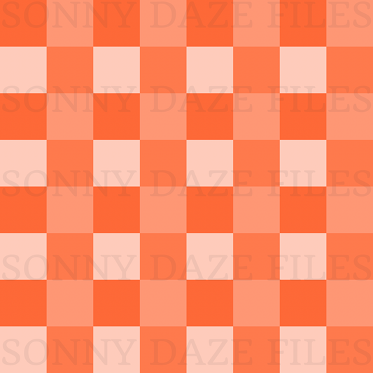 Orange checkered