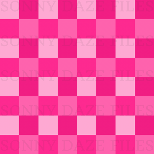 Pink checkered