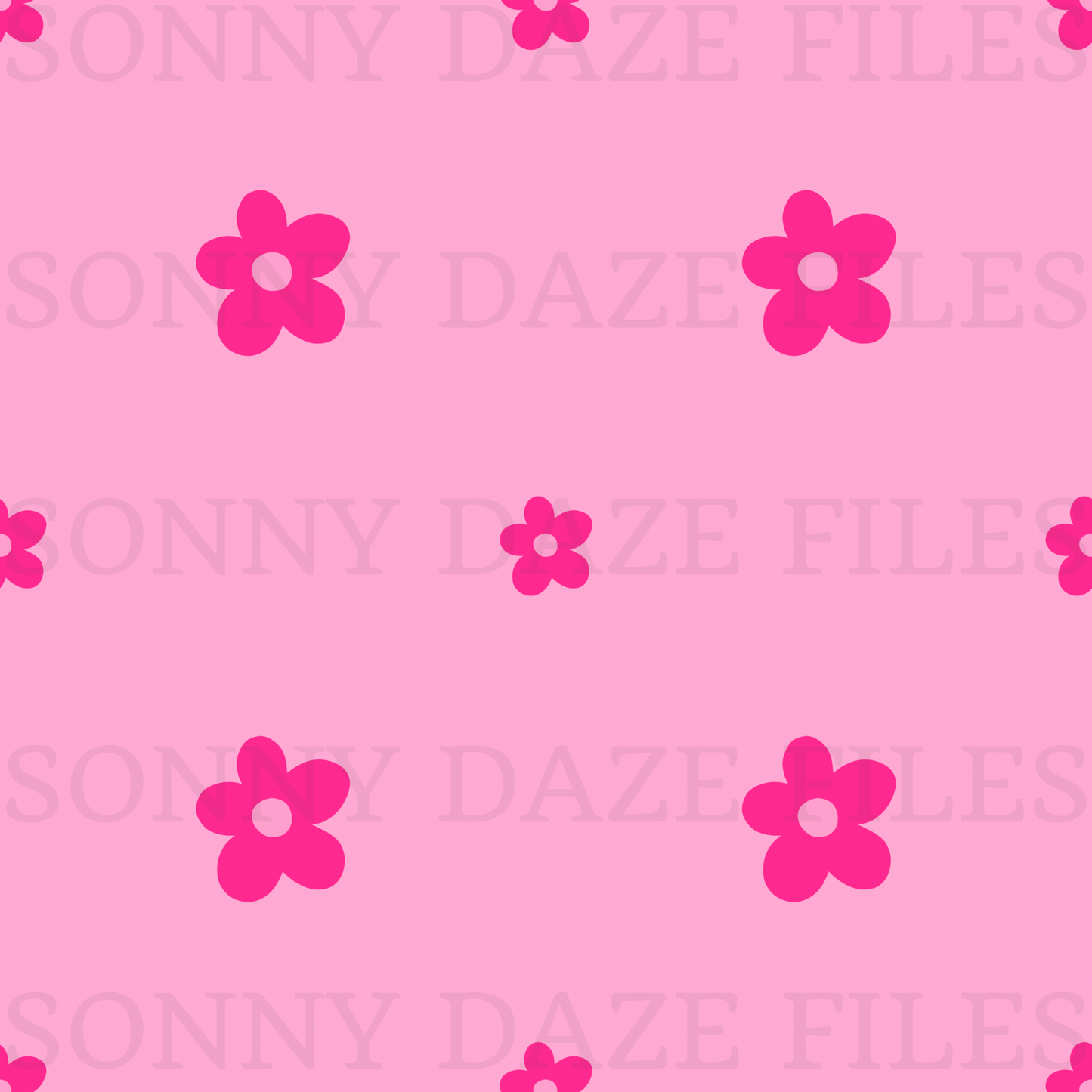 Pink Flower and checkered cord