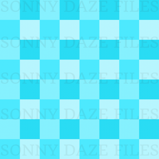 Blue checkered