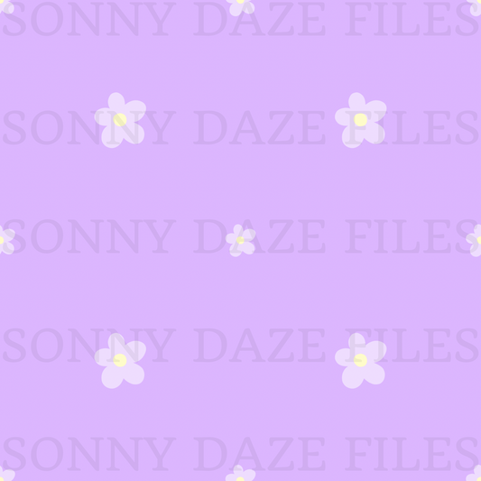 Purple flower and checkered cord