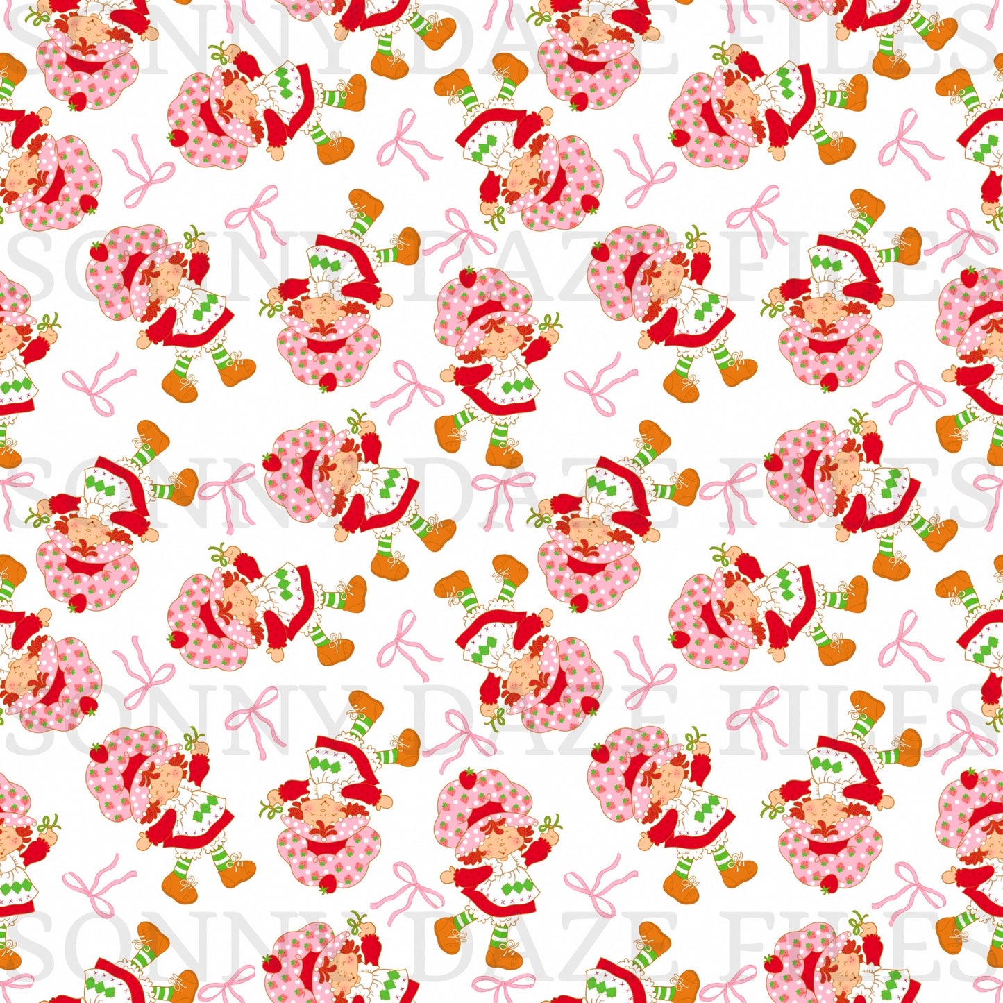 Strawberry girl with bows