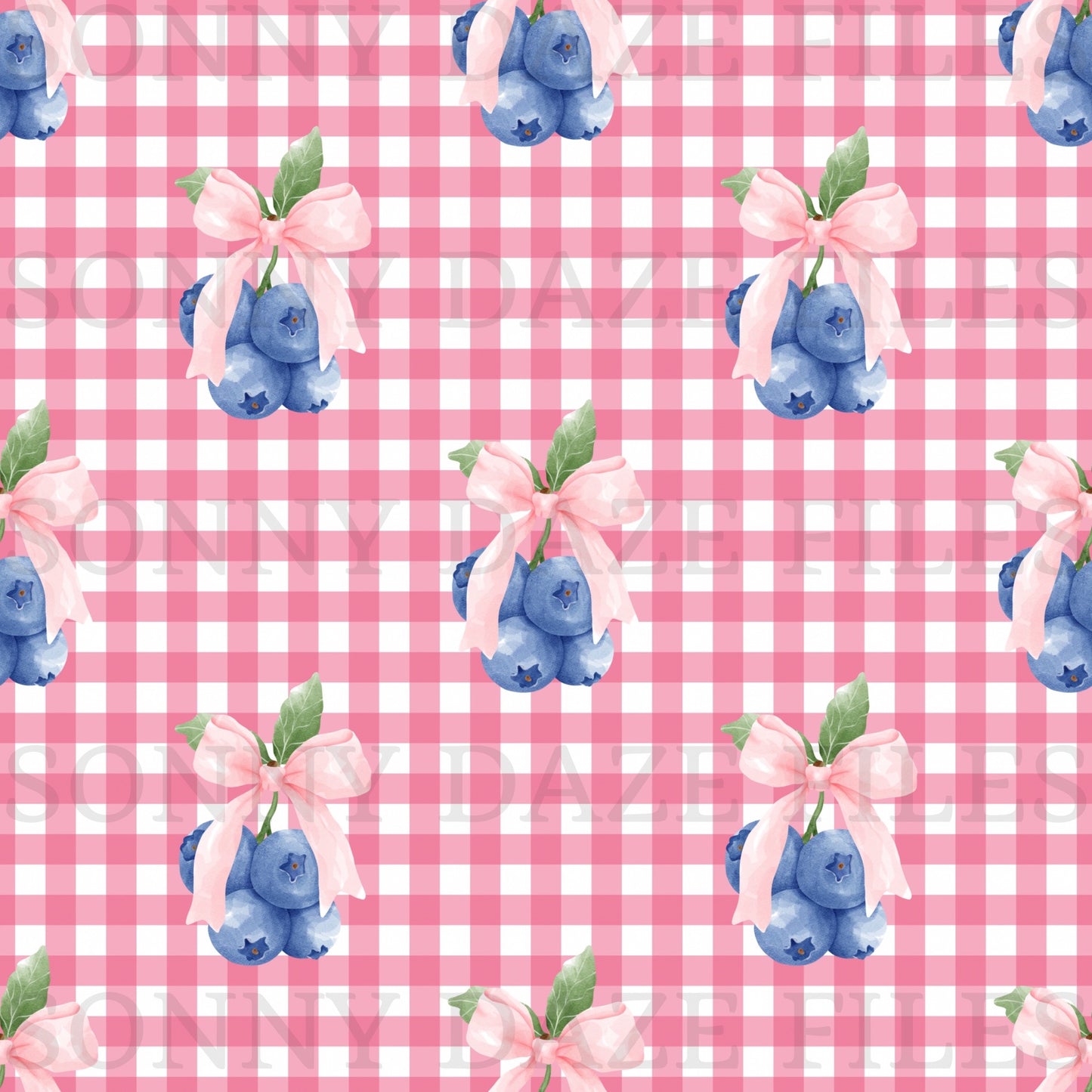Coquette blueberry gingham