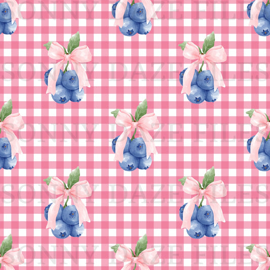 Coquette blueberry gingham