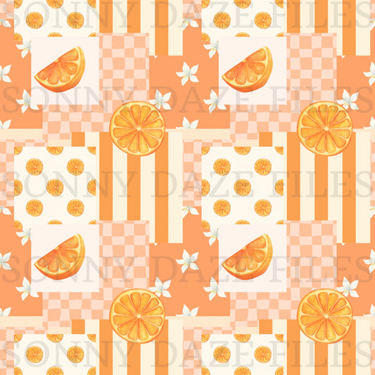 Orange patchwork