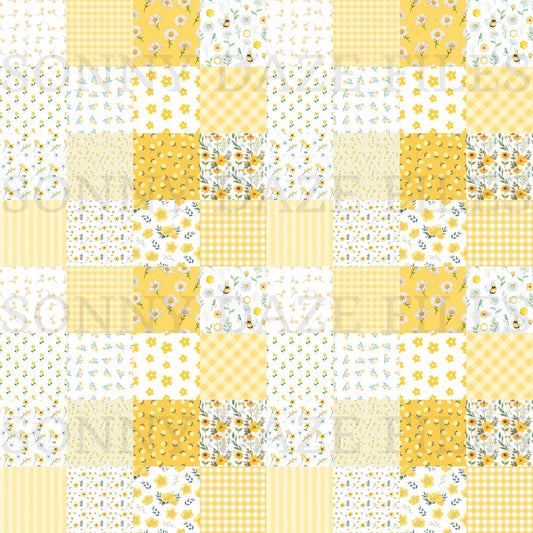 Yellow Checkered patchwork