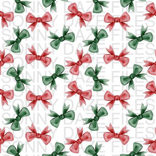 Red and Green Bows